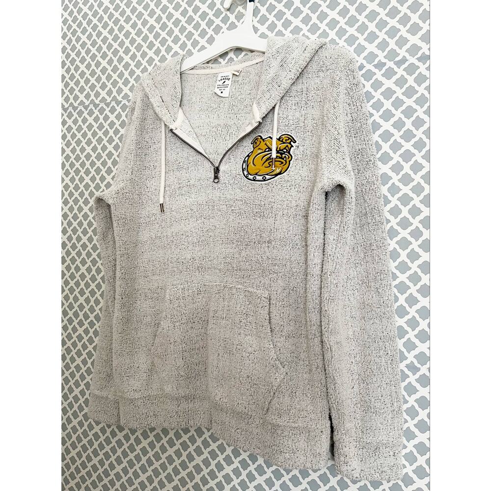 Original League Collegiate Outfitters Bulldogs Quarter Zip Hoodie M - Picture 5 of 9